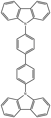4,4'-비스(N-카르바졸릴)-1,1'-비페닐 구조식 이미지