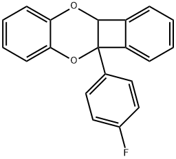 4b-(4-Fluorophenyl)-4b,10a-dihydrobenzo[b]benzo[3,4]cyclobuta[1,2-e][1,4]dioxin Structure