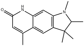 1,2,3,8-tetrahydro-1,2,3,3,5-pentamethyl-7H-pyrrolo[3,2-g]quinolin-7-one Structure