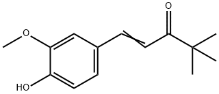1-(4-Hydroxy-3-Methoxyphenyl)-4,4-diMethyl-1-penten-3-one 구조식 이미지