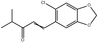 1-[2-Chloro-4,5-(methylenedioxy)phenyl]-4-methyl-1-penten-3-one 구조식 이미지