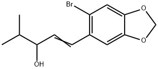 1-[2-Bromo-4,5-(methylenedioxy)phenyl]-4-methyl-1-penten-3-ol Structure