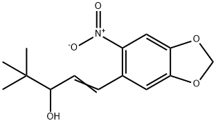 1-(4,5-Methylenedioxy-2-nitrophenyl)-4,4-dimethyl-1-penten-3-ol Structure