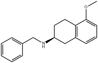 (S)-5-methoxy-1,2,3,4-tetrahydro-N-(phenylmethyl)- 2-Naphthalenamine (Rotigotine) 구조식 이미지