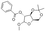 METHYL-2-O-BENZOYL-3,5-O-ISOPROPYLIDINE-D-XYLOFURANOSIDE Structure