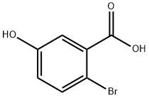 2-bromo-5-hydroxybenzoic acid  구조식 이미지