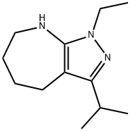 Pyrazolo[3,4-b]azepine, 1-ethyl-1,4,5,6,7,8-hexahydro-3-(1-methylethyl)- (9CI) Structure