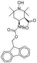 Fmoc-(3S,4S)-4-amino-1-oxyl-2,2,6,6-tetramethylpiperidine-3-carboxylic Acid 구조식 이미지