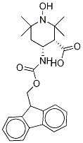 FMOC-(3R,4R)-4-AMINO-1-OXYL-2,2,6,6-TETRAMETHYLPIPERIDINE-3-CARBOXYLIC ACID Structure