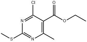 에틸4-클로로-6-메틸-2-(메틸티오)피리미딘-5-카르복실레이트 구조식 이미지