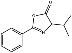 4-ISOPROPYL-2-PHENYL-2-OXAZOLINE-5-ONE 구조식 이미지