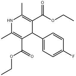 DIETHYL 1,4-DIHYDRO-2,6-DIMETHYL-4-(4-F& Structure