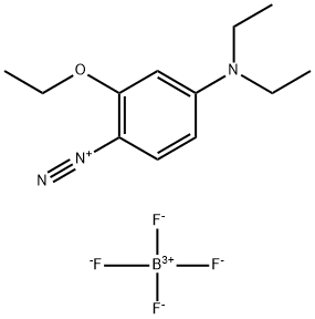 4-(DIETHYLAMINO)-2-ETHOXYBENZENEDIAZONIUM TETRAFLUOROBORATE Structure