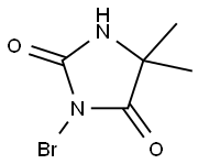 3-브로모-5,5-디메틸-이미다졸리딘-2,4-디온 구조식 이미지