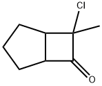 Bicyclo[3.2.0]heptan-6-one,  7-chloro-7-methyl- Structure