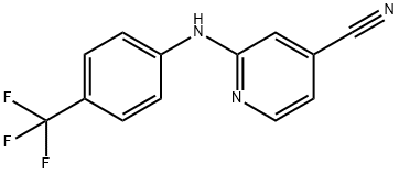 2-(4-(trifluoroMethyl)phenylaMino)isonicotinonitrile Structure