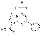 5-(2-thienyl)-7-(trifluoromethyl)pyrazolo[1,5-a]pyrimidine-3-carboxylic acid 구조식 이미지