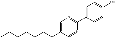2-(4Hydroxyphenyl)-5-n-heptylpyrimidine Structure