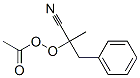 Peracetic acid 1-cyano-1-methyl-2-phenylethyl ester Structure