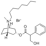 endo-(±)-3-(3-hydroxy-1-oxo-2-phenylpropoxy)-8-methyl-8-octyl-8-azoniabicyclo[3.2.1]octane bromide  Structure