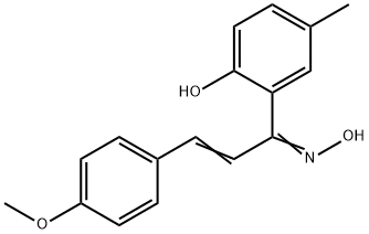 1-(2-Hydroxy-5-methylphenyl)-3-(4-methoxyphenyl)-2-propen-1-one oxime Structure