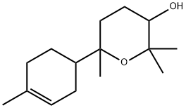 tetrahydro-2,2,6-trimethyl-6-(4-methyl-3-cyclohexen-1-yl)-2H-pyran-3-ol  Structure