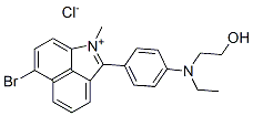 6-bromo-2-[4-[ethyl(2-hydroxyethyl)amino]phenyl]-1-methylbenz[cd]indolium chloride  Structure