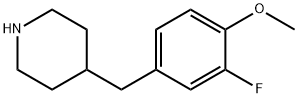 4-(3-FLUORO-4-METHOXY-BENZYL)-PIPERIDINE Structure