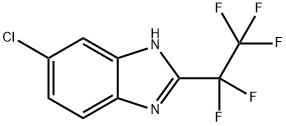 6-Chloro-2-(perfluoroethyl)benzimidazole Structure