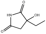 3-Ethyl-3-hydroxy-2,5-pyrrolidinedione Structure