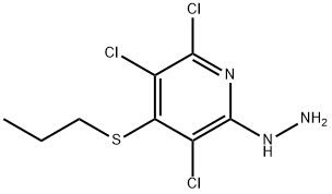 3,5,6-trichloro-4-(propylthio)-2-pyridone hydrazone Structure