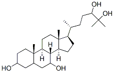 cholestane-3,7,24,25-tetrol Structure