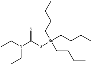 tributyl[(diethylthiocarbamoyl)thio]stannane Structure