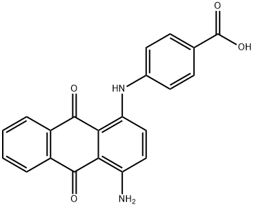 4-[(4-amino-9,10-dihydro-9,10-dioxo-1-anthryl)amino]benzoic acid Structure