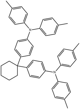 4,4'-Cyclohexylidenebis[N,N-bis(4-methylphenyl)aniline] 구조식 이미지
