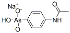 나트륨수소[4-(아세트아미도)페닐]아르소네이트 구조식 이미지