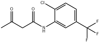 N-[2-chloro-5-(trifluoromethyl)phenyl]-3-oxobutanamide Structure