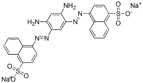 disodium 4,4'-[(4,6-diamino-1,3-phenylene)bis(azo)]bisnaphthalene-1-sulphonate 구조식 이미지