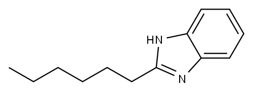 2-Hexyl-1H-benzimidazole 구조식 이미지