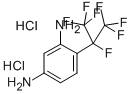 1,3-디아미노-4-(헵타플루오로이소프로필)벤젠디히드로클로라이드 구조식 이미지