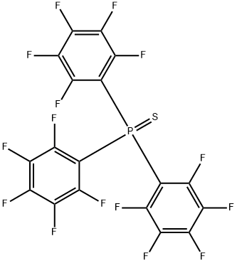 Tris(pentafluorophenyl)phosphine sulfide 구조식 이미지