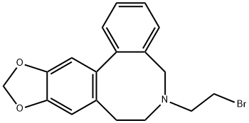 6-(2-Bromoethyl)-10,11-methylenedioxy-5,6,7,8-tetrahydrodibenz[c,e]azocine Structure
