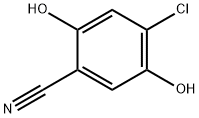 Benzonitrile,  4-chloro-2,5-dihydroxy- Structure