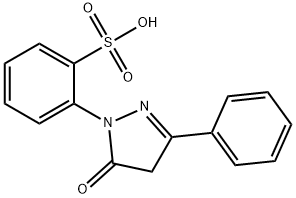 2-(4,5-dihydro-5-oxo-3-phenyl-1H-pyrazol-1-yl)benzenesulphonic acid 구조식 이미지