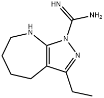 Pyrazolo[3,4-b]azepine-1(4H)-carboximidamide, 3-ethyl-5,6,7,8-tetrahydro- (9CI) Structure