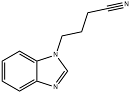 1H-벤지미다졸-1-부탄니트릴(9CI) 구조식 이미지