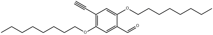 Benzaldehyde, 4-ethynyl-2,5-bis(octyloxy)- Structure