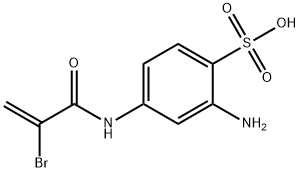 2-amino-4-(2-bromoacrylamido)benzenesulfonic acid Structure