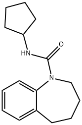 1H-1-Benzazepine-1-carboxamide,N-cyclopentyl-2,3,4,5-tetrahydro-(9CI) Structure