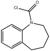 1H-1-벤자제핀-1-카보닐클로라이드,2,3,4,5-테트라하이드로-(9CI) 구조식 이미지